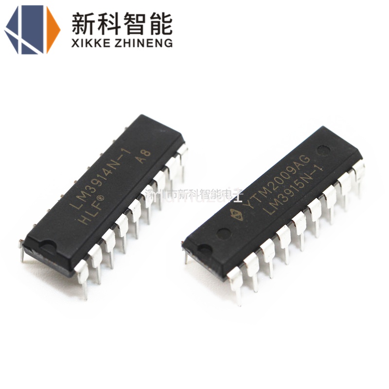 5 Pezzi LM3915N-1 DIP-18 – Circuito Integrato LED VU Meter, Driver A Barra/ Punto, Componente Elettronico