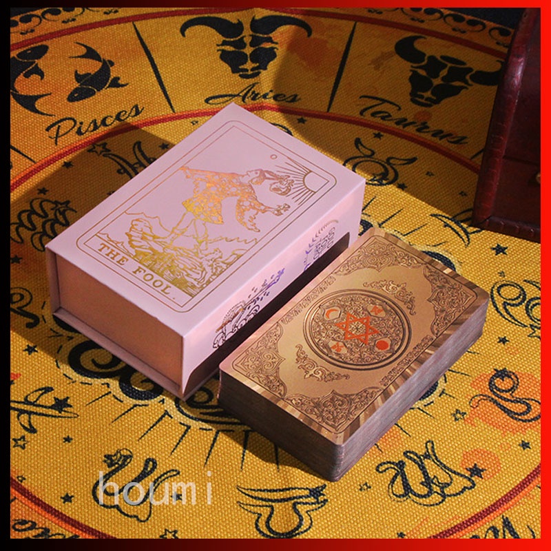 玫瑰金紙箱盒 The Golden Shadow Deck Neo Rider Tarot 系列 | 蝦皮購物