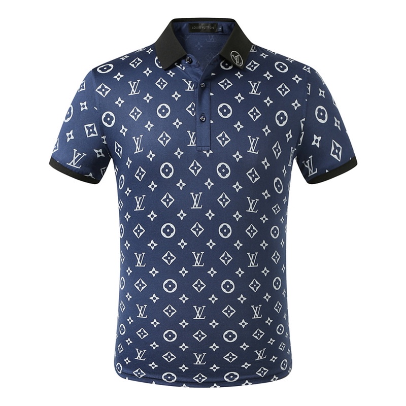 經典男士印花 Polo 衫吸汗透氣純棉運動高爾夫網球 T 恤夏季 Polo 領修身短袖套頭衫 | 蝦皮購物