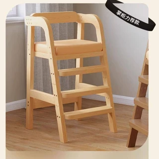 【高度可調節】實木餐椅 寶寶家用學生吃飯椅子 多功能家用可升降椅 兒童椅子 成長椅兒童餐椅 椅子