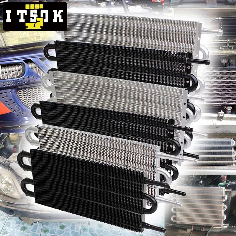 【ITSOK】汽車變速箱散熱器 鋁製翹片式冷卻器 通用 4 6 8 排 | 蝦皮購物