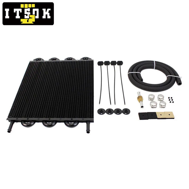 【ITSOK】汽車變速箱散熱器 鋁製翹片式冷卻器 通用 4 6 8 排 | 蝦皮購物