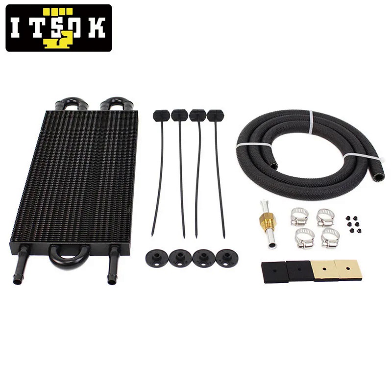 【ITSOK】汽車變速箱散熱器 鋁製翹片式冷卻器 通用 4 6 8 排 | 蝦皮購物