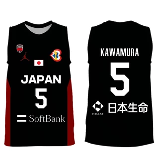 Fiba 男籃世界杯日本隊球衣黑色 3 號 5 運動頂級日本生活