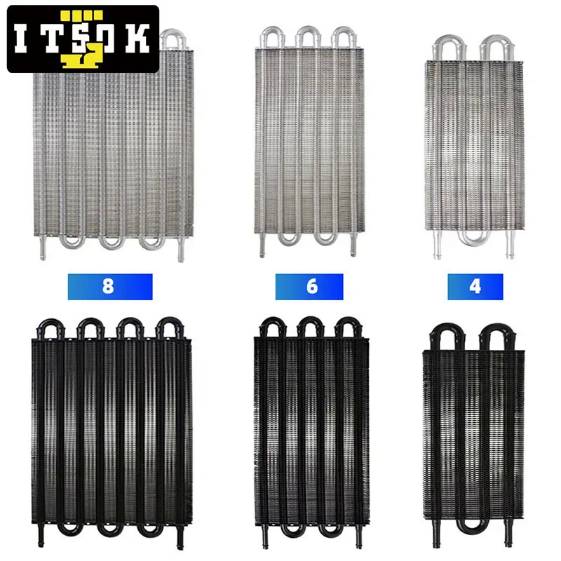 【ITSOK】汽車變速箱散熱器 鋁製翹片式冷卻器 通用 4 6 8 排 | 蝦皮購物