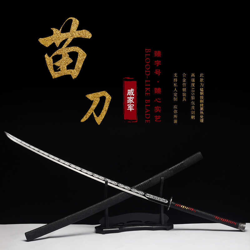 龍泉寶劍苗刀戚家刀龙泉绣春刀武术一体刀剑双手刀长款练习冷兵器未开刃 | 蝦皮購物