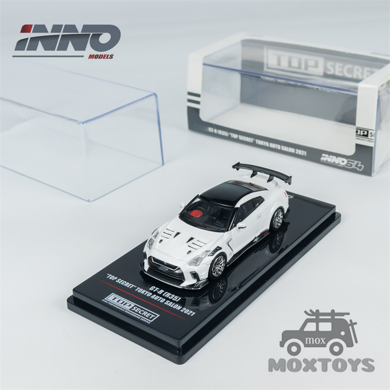 INNO64 1:64 Nissan GT-R R35 Top Secret White – Tokyo Auto Salon 2021 Edition