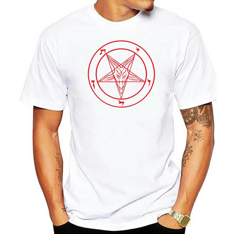 Baphomet 五角星標誌 T 恤 - 阿萊斯特·克勞利五角星撒旦圈 666 | 蝦皮購物