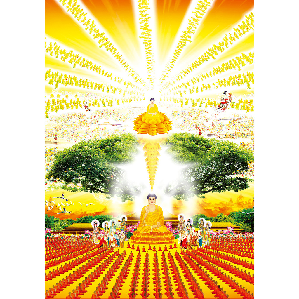 三寶印像大佛頂首楞嚴咒場景會圖畫像楞嚴法咒經卡文掛畫幫到你像膠膜YX01 | 蝦皮購物