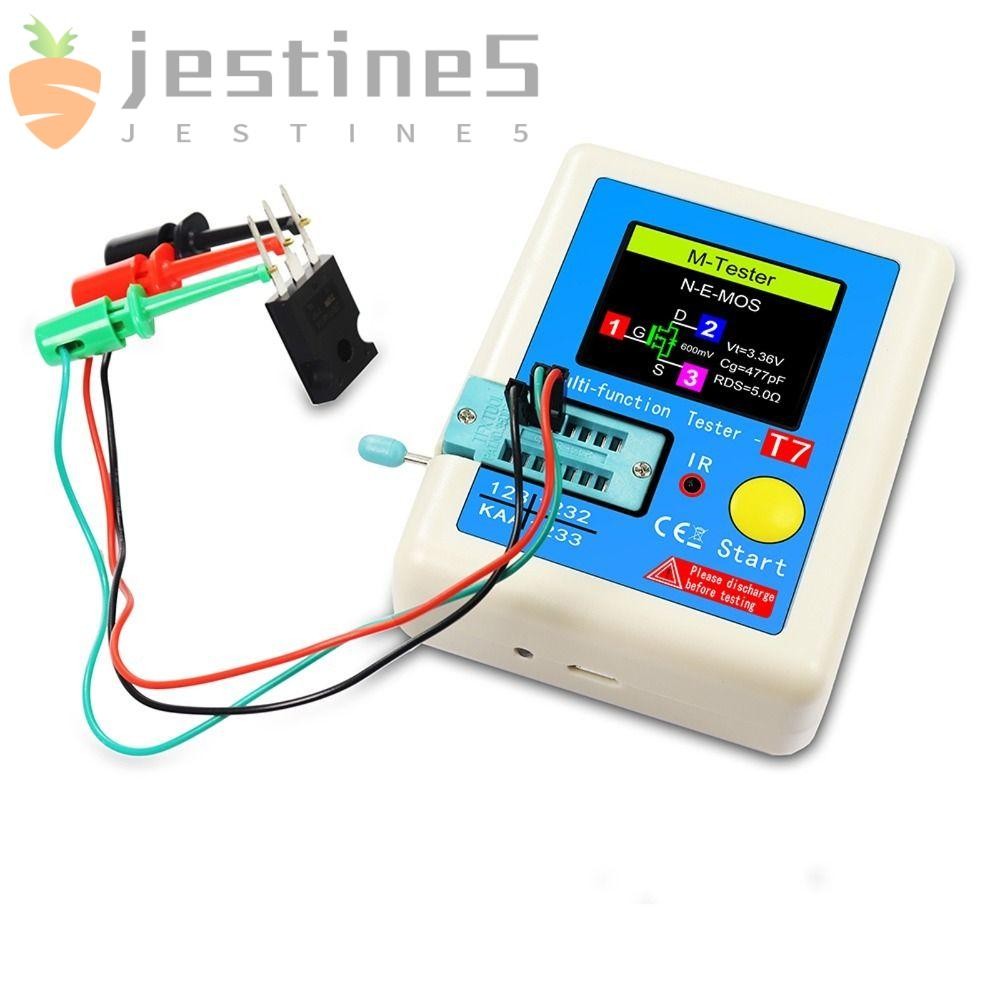 JESTINE電晶體表,LCR-T7全彩顯示屏電阻測試儀,萬用電表MOS/PNP/NPN歐姆表電氣測試儀 | 蝦皮購物