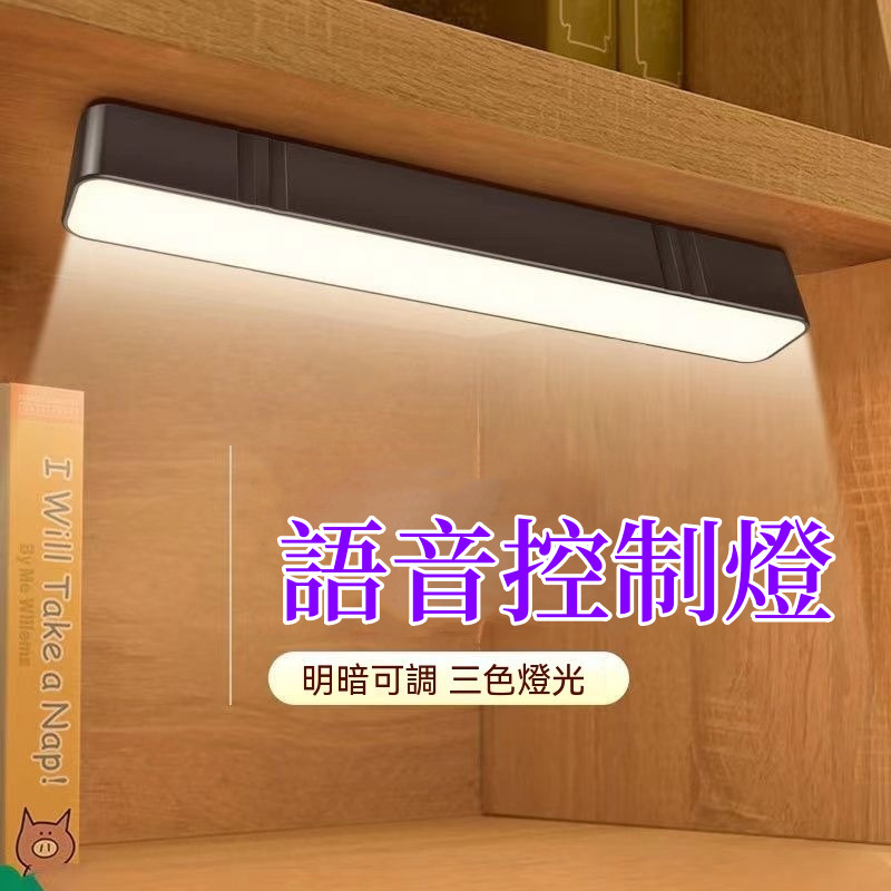 台灣現貨🌈語音控制燈 三色小夜燈 LED燈 USB檯燈 日光燈 智能語音燈 床頭燈 聲控燈 語音智能燈 感應小夜燈 | 蝦皮購物