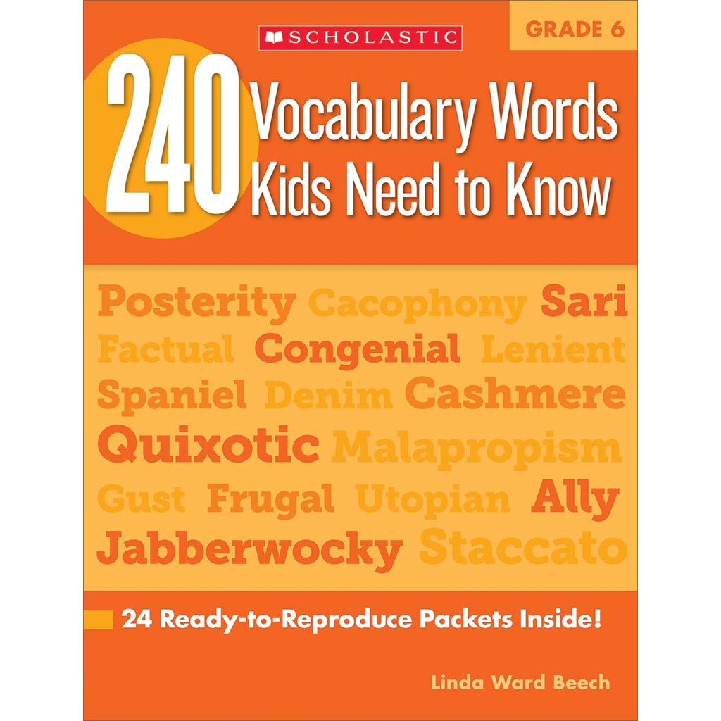 240 Vocabulary Words Kids Need to Know, Grade 6/Linda Ward Beech【禮筑外文書店 ...