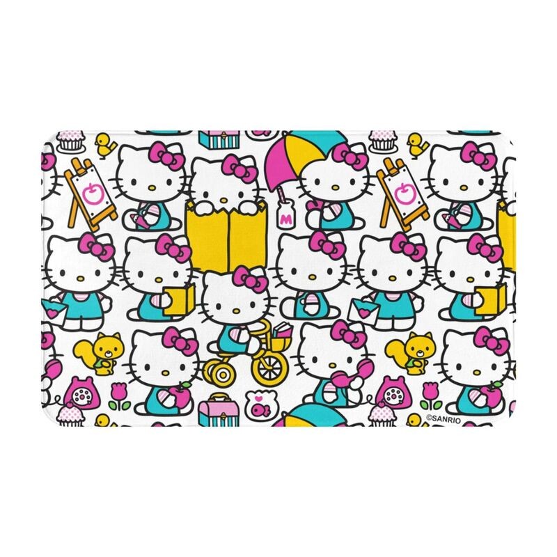 Hello Kitty動漫地門浴室廚房地墊防滑室內門墊臥室陽台入口地毯地毯腳墊 | 蝦皮購物