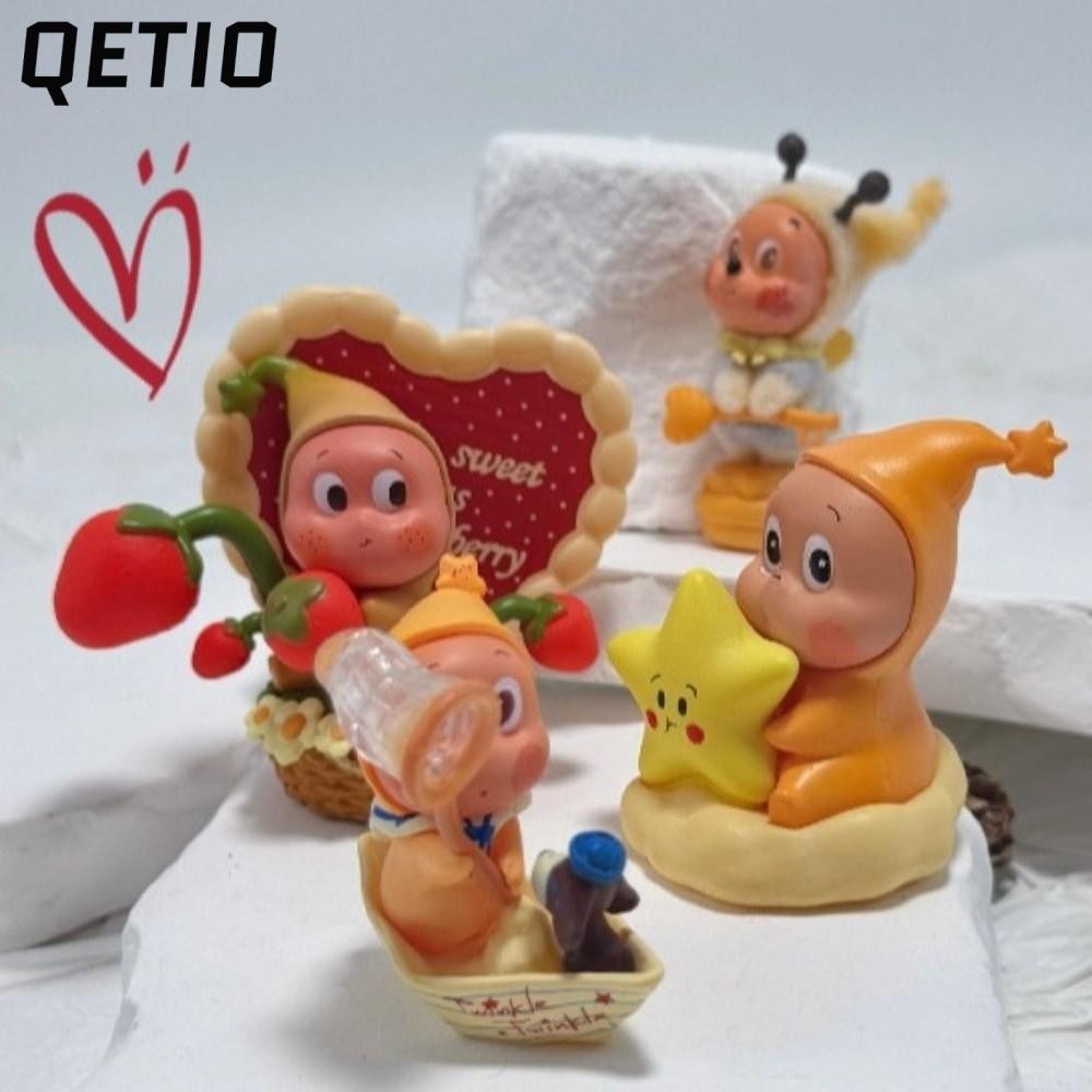 QETIO 閃爍 123! 系列盒子,莫莉一日系列POP瑪特迷你擺件,卡通POP BEAN手拉手系列蜜蜂我的蜂蜜系列微型 | 蝦皮購物