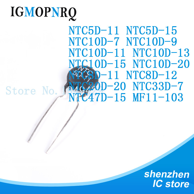 10 Stück NTC-Thermistor-Widerstände – Verschiedene Typen (5D-11, 10D-9, Etc.) Für Elektronik-Reparaturen