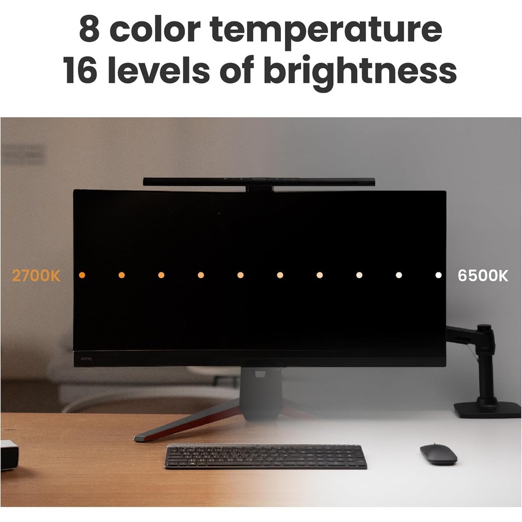 BenQ ScreenBar Pro 螢幕掛燈評價開箱：曲面螢幕能不能裝？值不值得買一次說清楚 (4/9)