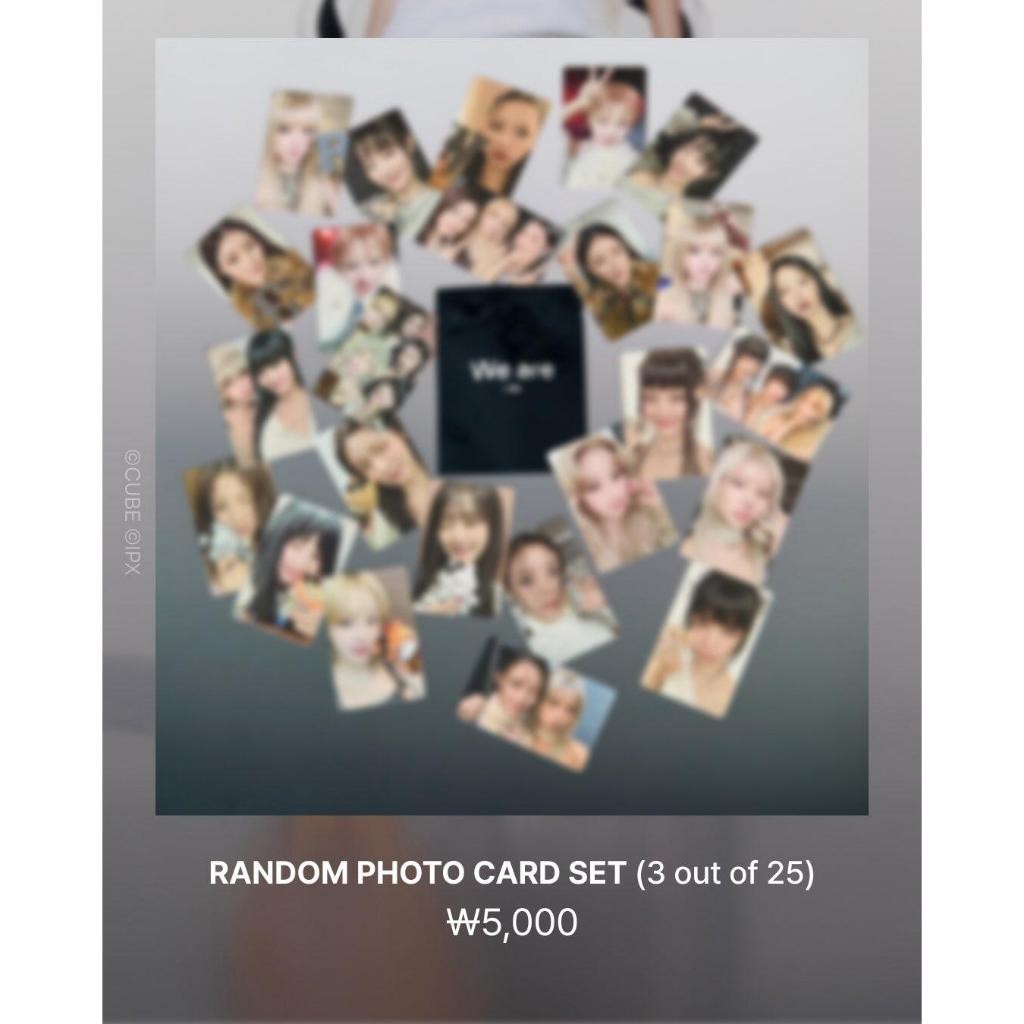 官方正版idle 2025年全新快閃gidle We are LINE快閃棉花娃娃滿卡卡套