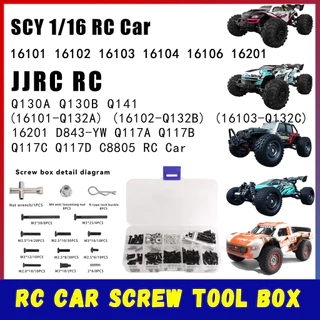 SCY 1/16 16101 16102 16103 16104 16106 16201 JJRC Q117 RC Car Spare Parts  Metal Upgraded Rear and Rear Shock Absorbers | Shopee Philippines For SCY 16101 16102 16106 16201 For JJRC Q130A Q130B Q141 Q117 1/1