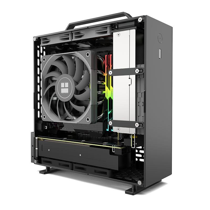 LZmod A24-V5 2.0 Case Mini ITX機箱雙槽GPU 雙面倒角設計FLEX 1U電源