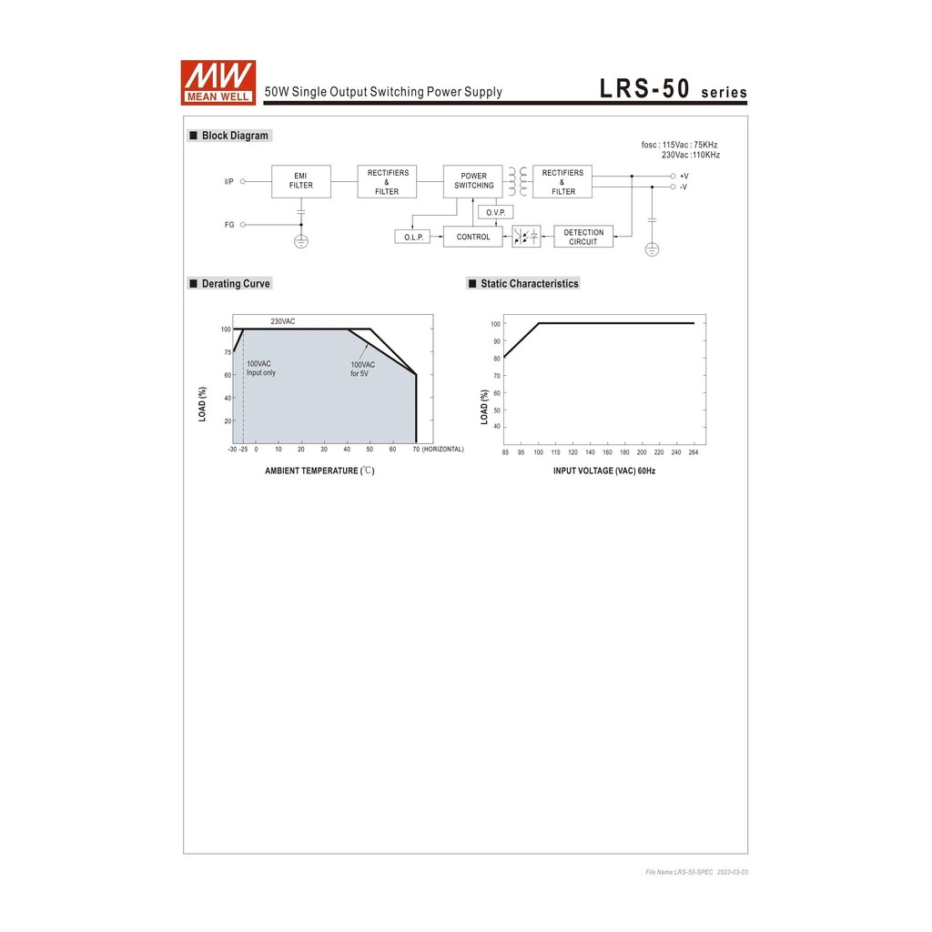 MEAN WELL LRS-50-5 LRS-50-12 LRS-50-15 LRS-50-24 LRS-50-36 L | 蝦皮購物