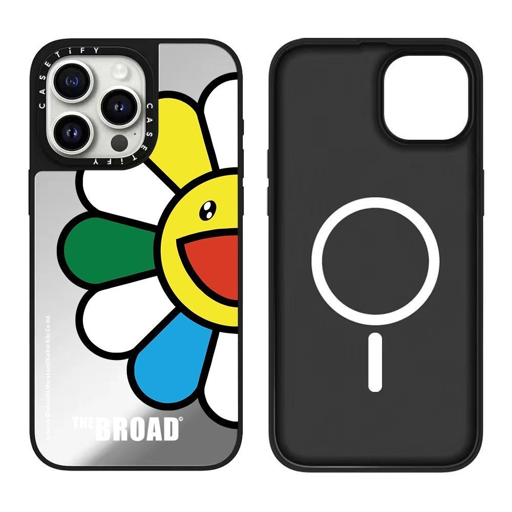 TOm　新品未開封 casetify×村上隆　iPhone14pro CASE TiFY 聯名村上隆太陽花適用iPhone16promax/15/14/13/12pro