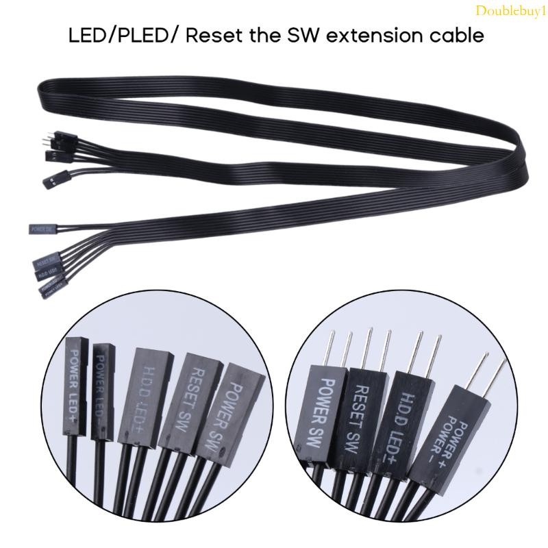 DOU Power SW 延長線 20 30 50 100cm 主板開關 HDD LED PLED 復位開關 | 蝦皮購物