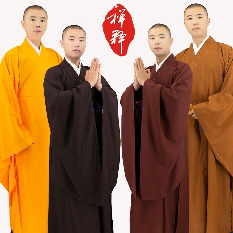 竺雲僧服海青男女居士服出家人僧服大褂臺灣麻紗海青和尚禪修服 | 蝦皮購物