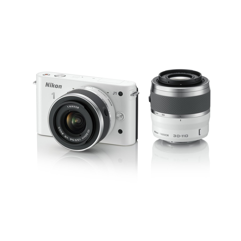 尼康微單相機 尼康 1 (Nikon One) J1 (J-One) 雙倍變焦套裝 白色 N1 J1WZ WH [二手] | 蝦皮購物