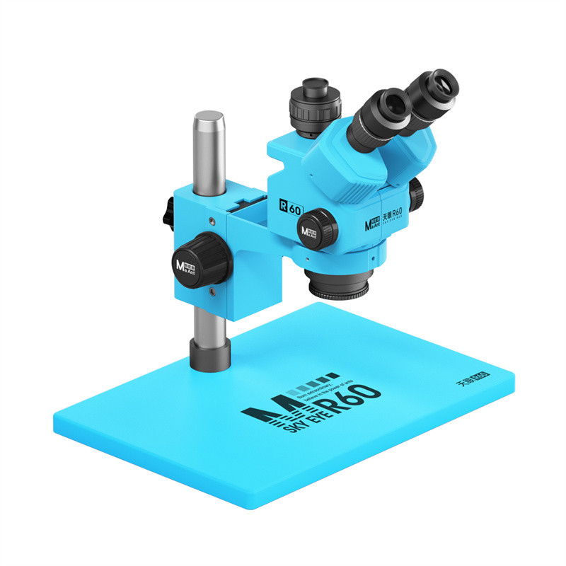 MaAnt Sky Eye R60 7-60X 變焦三目顯微鏡 0.7X-6.0X 物鏡 PCB/SMD/BGA 維修工 | 蝦皮購物