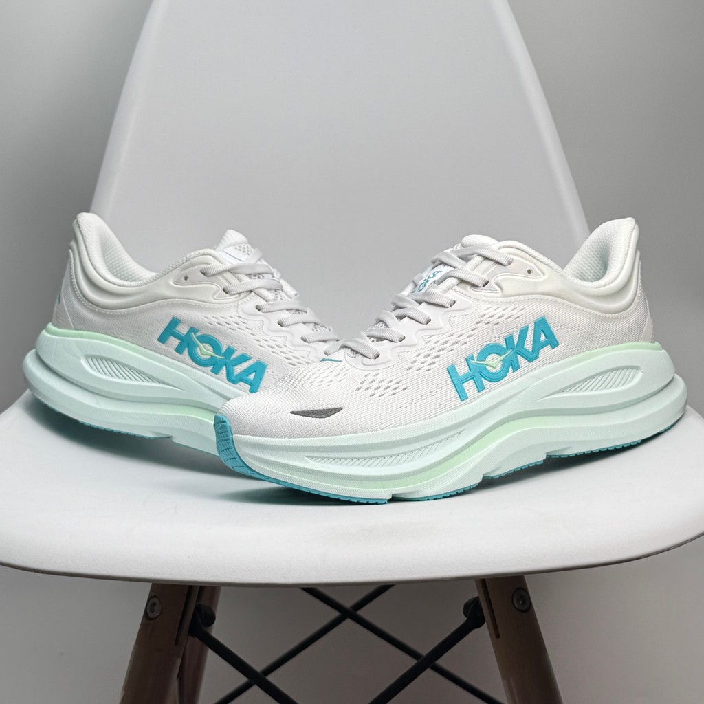 Hoka Bondi 9 寬跑鞋男女運動鞋男女通用情侶網眼 2025 緩震白 QRPU YF1Z | 蝦皮購物