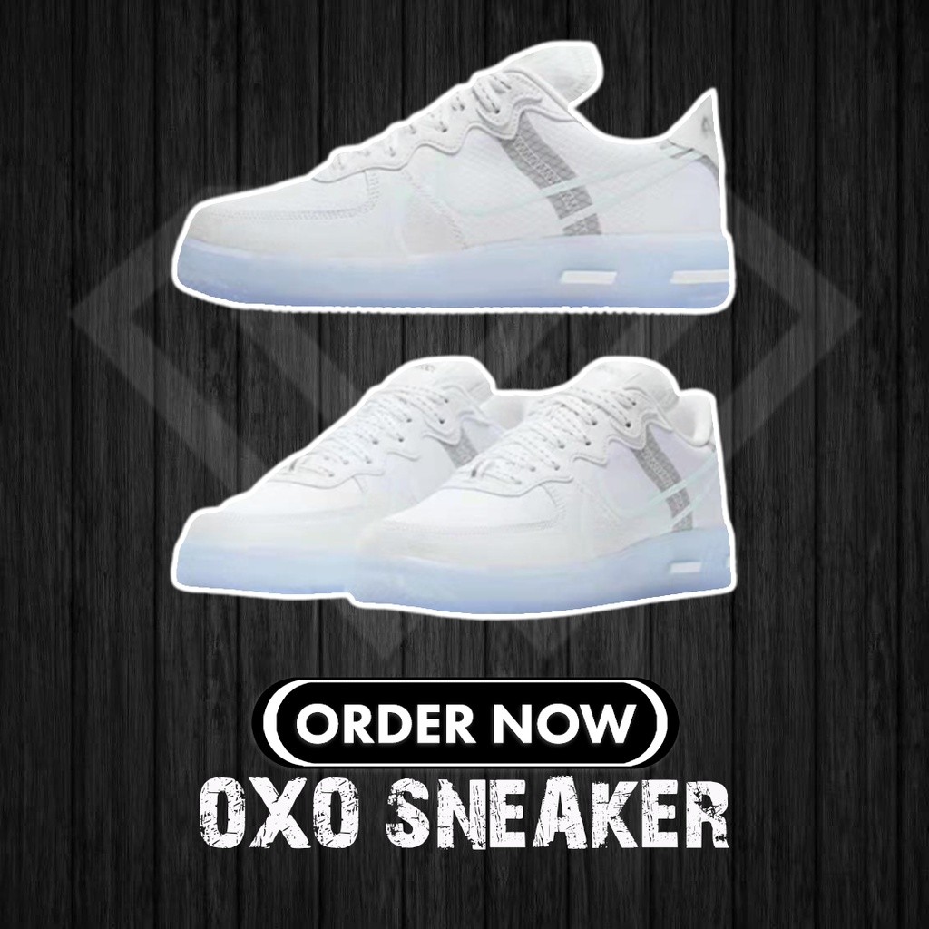 耐吉 NIKE AIR FORCE 1 REACT AS LIGHT BONE AF1 REACT WHITE 骨白冰藍 | 蝦皮購物