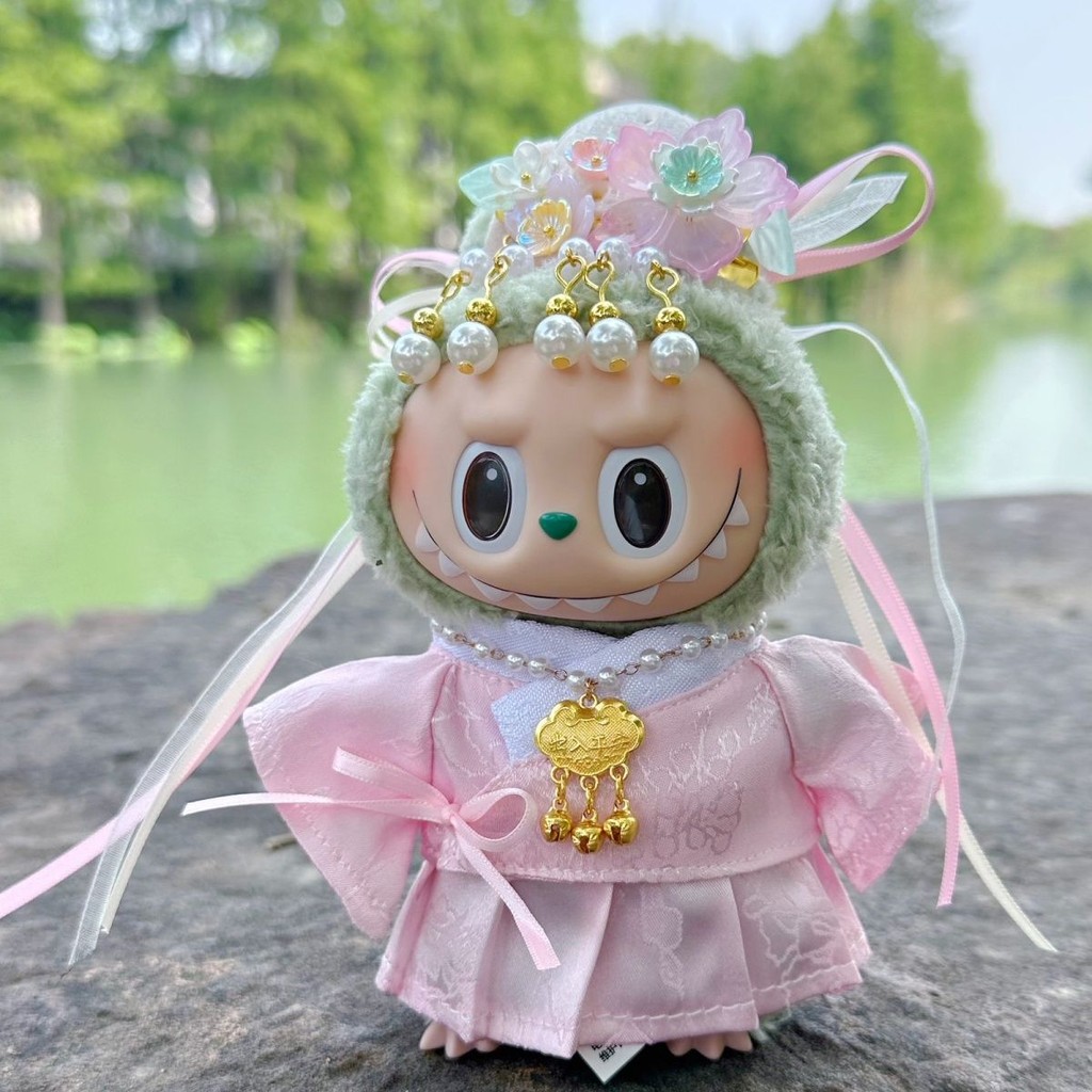 🔥labubu🔥17cm娃衣 古風漢服娃衣 搪膠公仔衣服 labubu衣服 labubu娃衣 拉布布娃衣 坐坐娃衣 | 蝦皮購物