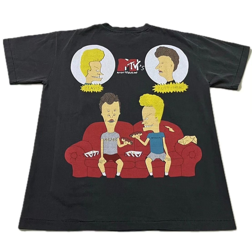 100%純棉現貨Beavis and Butthead 四與大頭蛋Hippies amekaji漫畫短袖 | 蝦皮購物