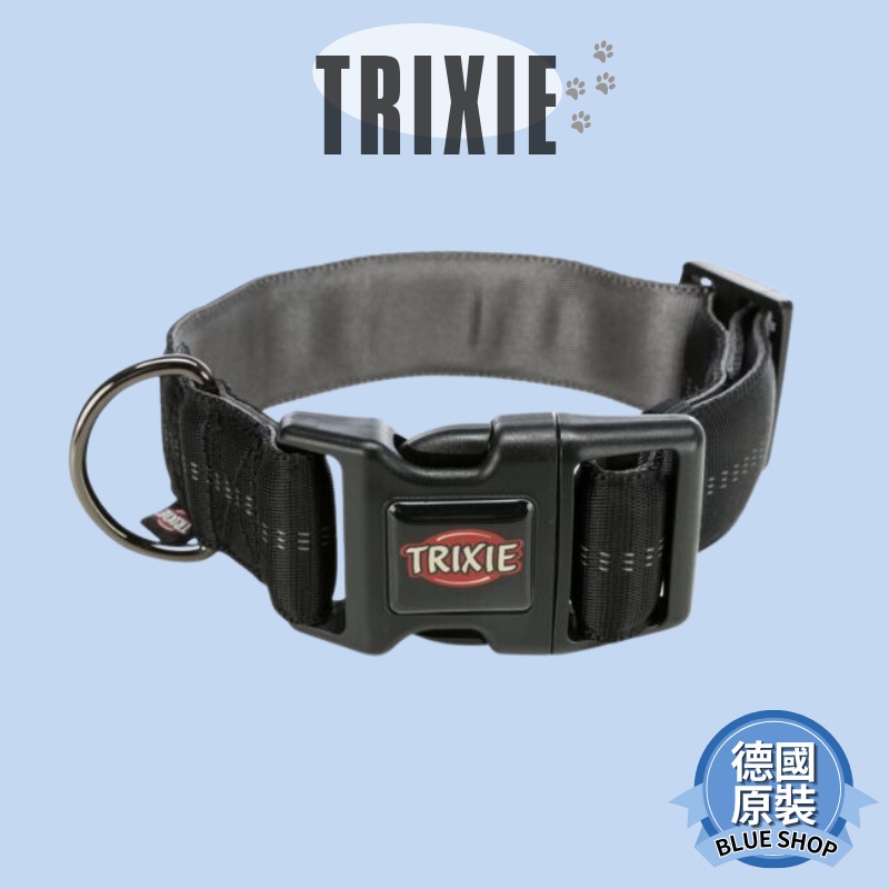 TRIXIE Softline Elegance Nackenband Für Hunde – Schwarz/Beige, Größe Groß, Wasserresistent
