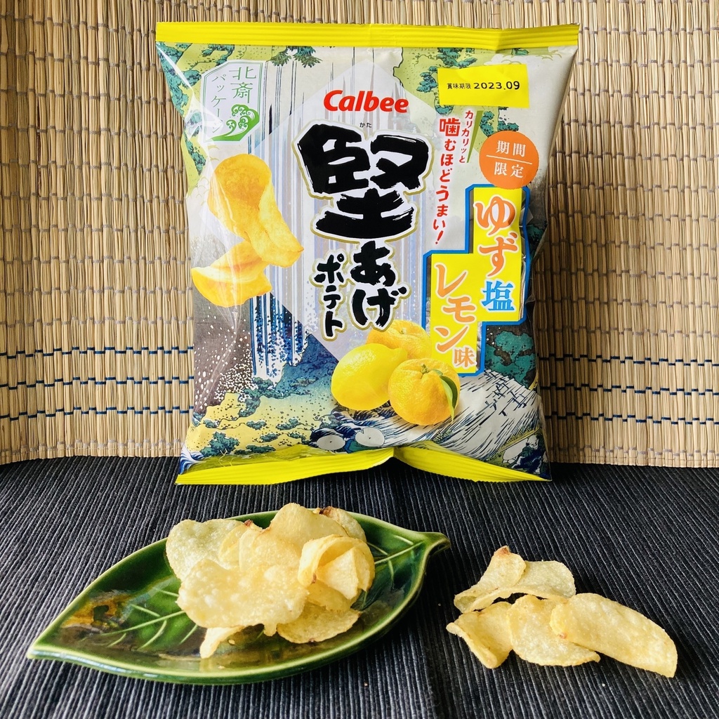 【無國界零食屋】日本 Calbee 卡樂比 柚子鹽檸檬風味 洋芋片 柚子 薯片 蝦皮購物