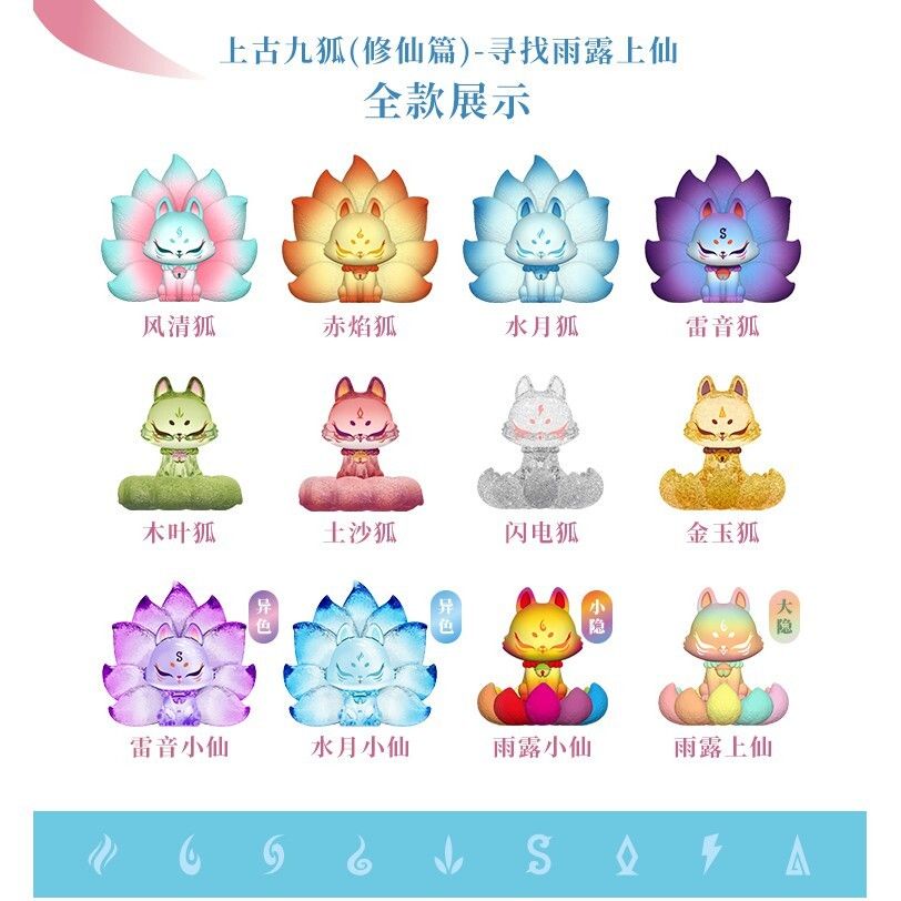 預購]上古九狐修仙系列PUTITTO series 初代雷音小仙水月小仙風清