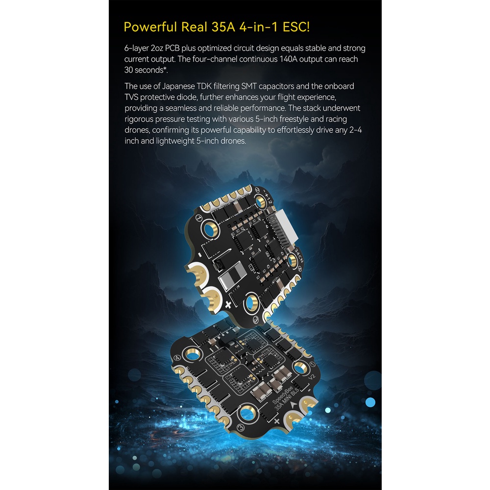 Speedybee F405 Mini Stack 飛行控制器 FC BLS 35A V2 3-6S 20x20 4 合 | 蝦皮購物