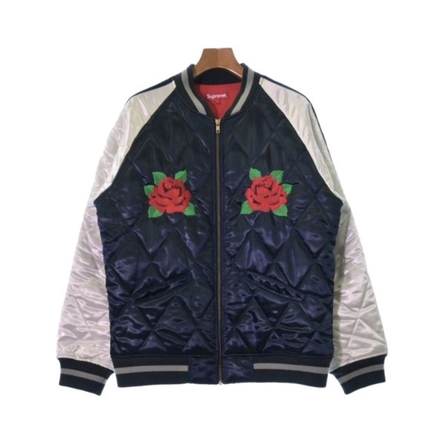 supreme floral silk track jacket 黒 XL-