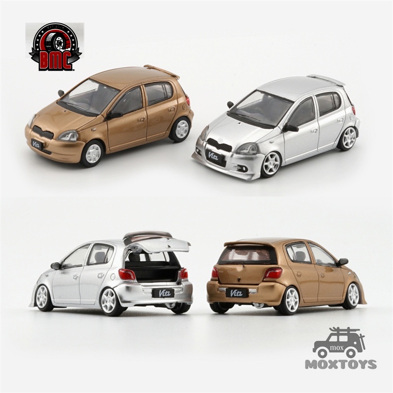 Bmc 1:641998 Echo Vitz 5 門銀色/金色壓鑄模型車| 蝦皮購物