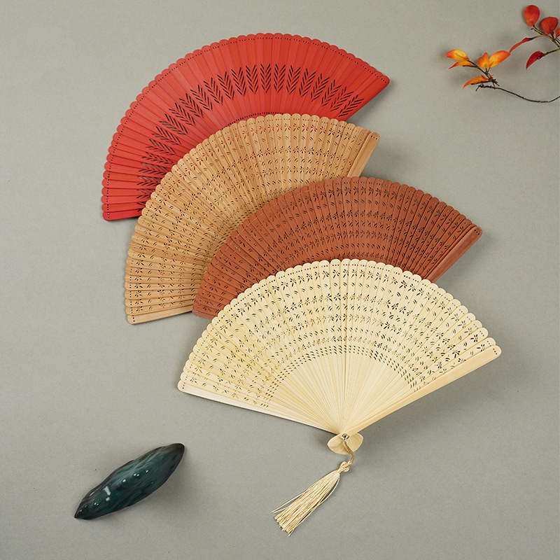 景區工藝禮品全竹扇摺扇古風竹扇夏日漢服舞蹈鏤空竹扇摺扇定 制 | 蝦皮購物