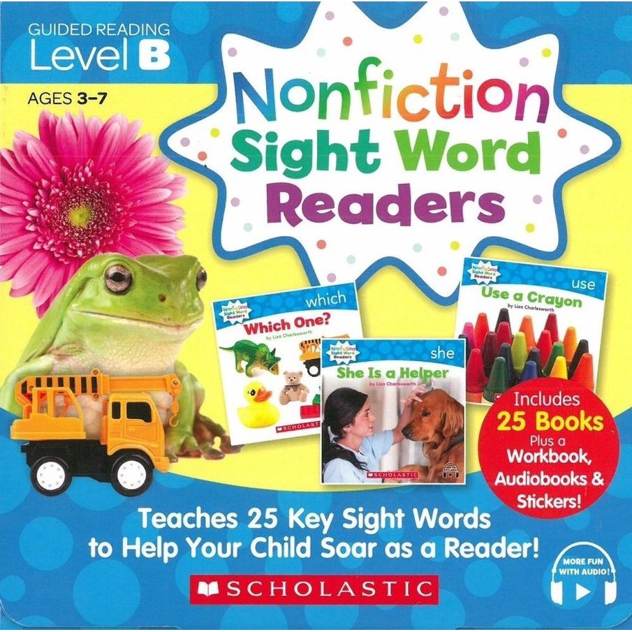 Nonfiction Sight Word Readers Level B (附StoryPlus/貼紙/25冊合售)/Lisa ...
