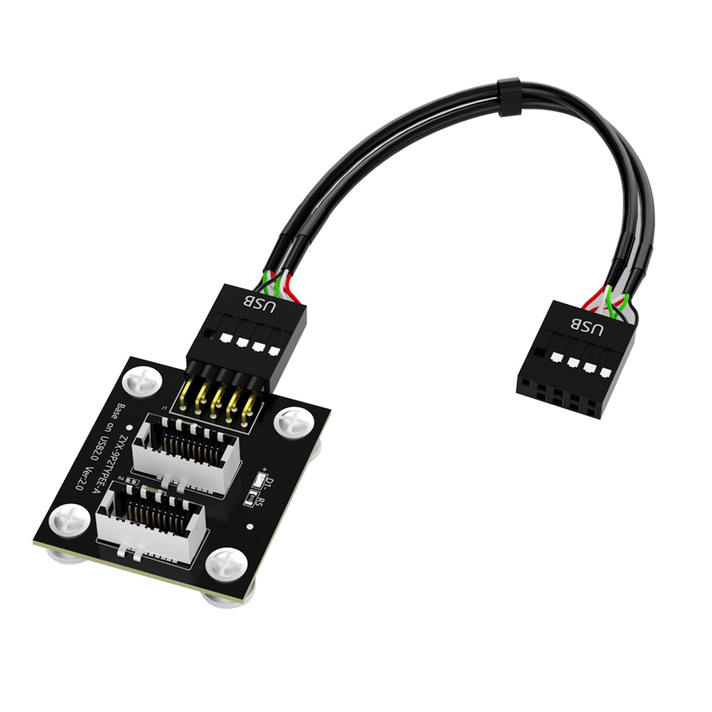 Jmt 全新雙 USB 3.1 前面板插座 Key-A Type-E 轉 USB 2.0 9Pin 主板接頭公電纜延長適 | 蝦皮購物