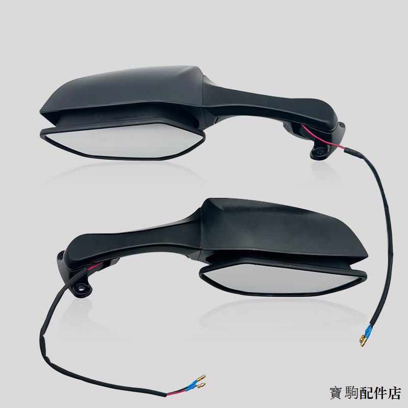 ZX4RR配件適用川崎ZX-4R ZX4RR改裝大牛後視鏡帶轉向燈後視鏡H2定風翼lLED | 蝦皮購物