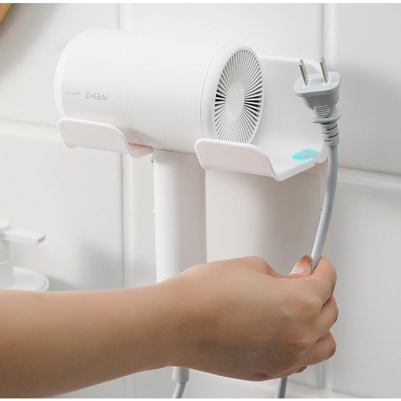Product image 隔日到貨🏆吹風機收納架 吹風機置物架 吹風機架 浴室置物架 壁掛式吹風機支架 浴室收納 吹風機 收納支架 掛架 4