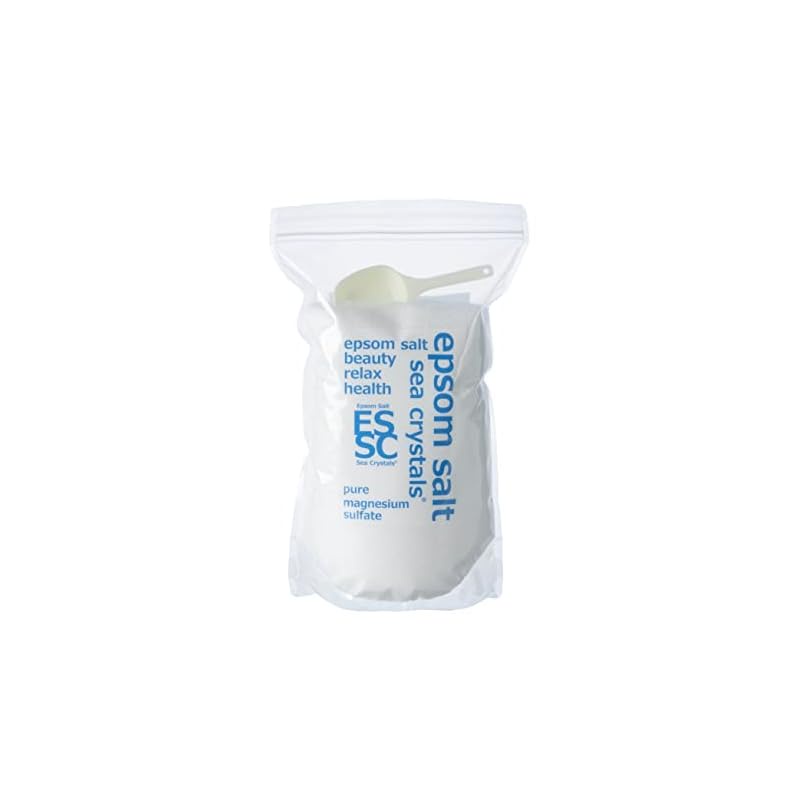 Sea Crystals 海水晶泻盐（硫酸镁）浴盐，浴盐，浴盐，浴用化妆品，无味，白色，2.2 千克（x 1） | 蝦皮購物