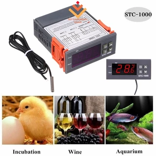 STC-1000智能數顯溫控儀冰箱櫃恆溫自動溫控開關微電腦溫度控制器 110V-220V AC