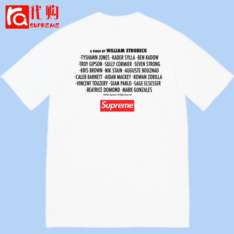 Supreme 22FW Play Dead Tee 電影紀念bogo印花圓領男女短袖T恤| 蝦皮購物