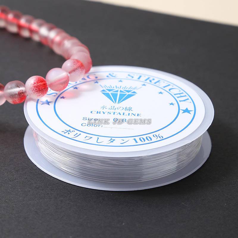 Clear Elastic Beading Jewellery Making String 0.5mm, 0.6mm, 0.7m, 0.8m