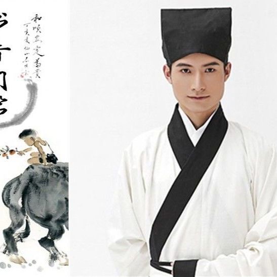 【台灣新款好貨】 漢服帽子男童兒童古裝 書生帽 古代古風帽 秀才儒巾國學書童頭飾簡約 | 蝦皮購物