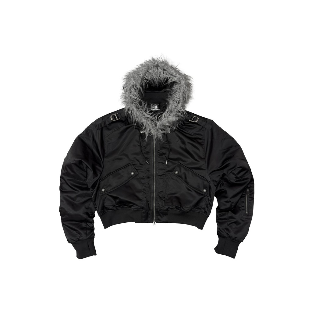 ジャケット・アウター rosen kreuz CROPPED 2WAY FUR HOOD MA-1 ROSEN KREUZ】CROPPED 2WAY FUR HOOD MA-1 (2 color) | 蝦皮購物